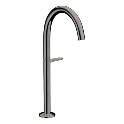 Axor One Смеситель для раковины Sel 260, на 1 отв., высокий, с донным клапаном Push-Open, цвет: полированный черный хром