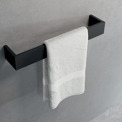 Novellini Kuadra Полотенцедержатель 60см., цвет: черный матовый