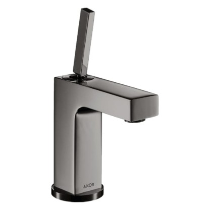 Axor Citterio Смеситель для раковины 110, на 1 отв., излив 10.4см., без донного клапана, цвет: полированный черный хром