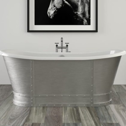 KNIEF Prince Ванна отдельностоящая 170х70х68,5см, цвет: алюминевый