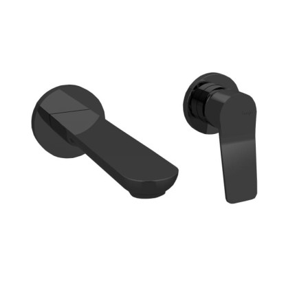 Bongio GIO2 Смеситель для раковины, встраиваемый, излив: 20.6см., (без встраив части 9761 ) цвет: черный матовый