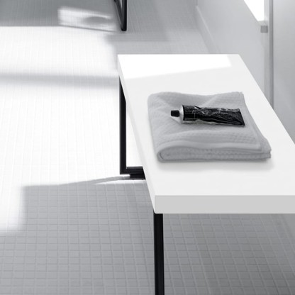 Burgbad Coco Скамья 70x35x34 см, напольная, цвет: белый