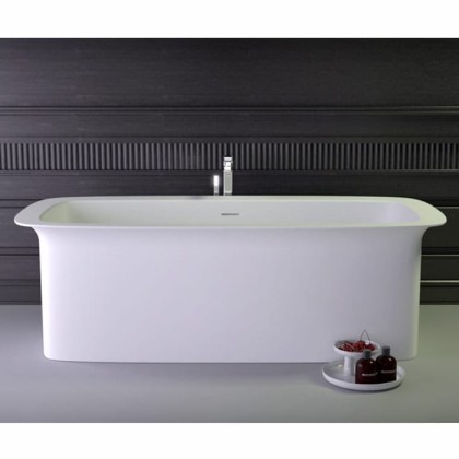 KNIEF Glam Ванна отдельностоящая  170х80x55см, со  слив переливом, цвет: белый матовый