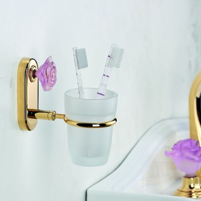 THG Rose Стакан, подвесной, цвет: золото/розовый