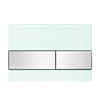 TECESquare Панель смыва, стекло, цвет: зеленое/сталь