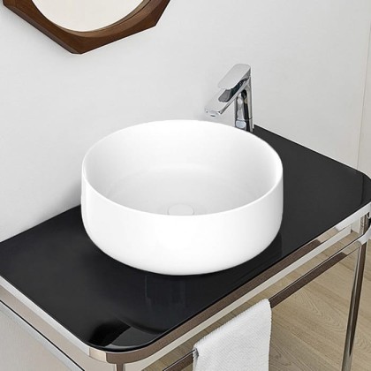 Artceram Cognac Раковина 33.5х16 см, без отв., накладная, без перелива, цвет: белый матовый