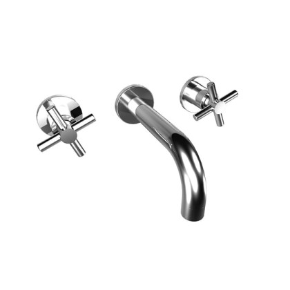 Bongio T Cross Смеситель встраиваемый для раковины, 3 отв., цвет: хром