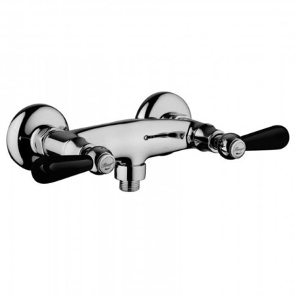 Смеситель для душа Bongio Mille Nuits, цвет: хром/черный фарфор