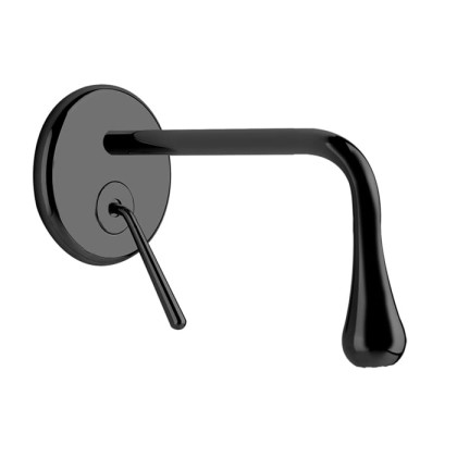 Gessi Goccia Встраиваемый однорычажный смеситель для раковины, излив 200мм, внешняя часть, цвет: black XL