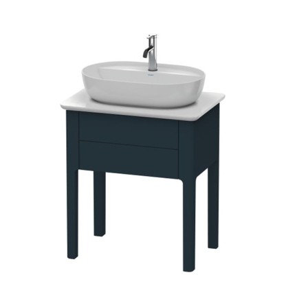 Duravit Luv База напольная 68.8x45х74.3см., с 1 выдв. ящиком, каменной столешницей и раковиной, цвет: темно-синий шелковисто-матовый