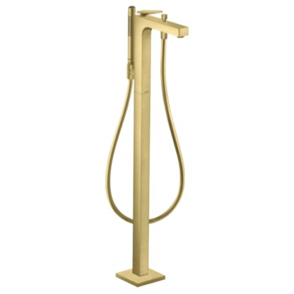 Axor Citterio Смеситель для ванны, напольный, с ручным душем, текстура, цвет: шлифованная медь