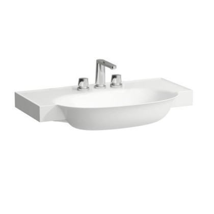 Laufen New Classic Раковина накладная 80х48х7.5см, с 3 отв., без перелива, с покрытием LCC Clean Coat, цвет: белый