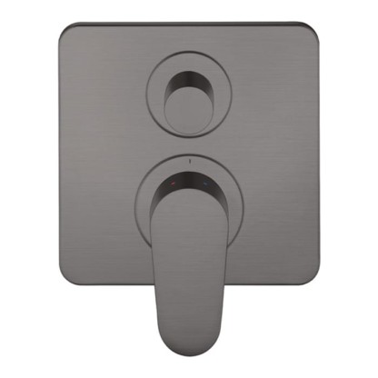 Axor Citterio M Смеситель для ванны, встраиваемый, с переключателем на 2 потока, цвет: шлифованный черный хром