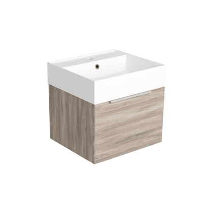 SIMAS AGILE Тумба подвесная 50x46xh40 см, для раковины AG51, 1 ящик, ручка матовый хром, цвет: OXIDE