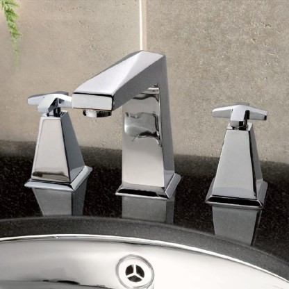 Nicolazzi Margherita Смеситель для раковины на 3 отверстия, излив: 154мм, цвет: хром