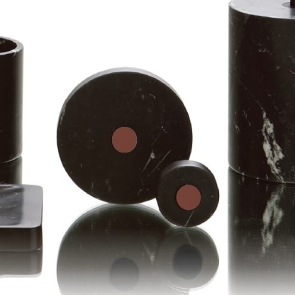 Bertocci Carrarino Крючок, подвесной, d5х5см., цвет: черный мрамор/розовое золото