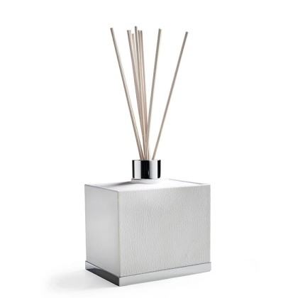 3SC Snowy Ароматический диффузор, настольный, цвет: белая эко-кожа/хром