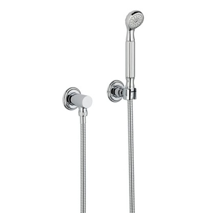 THG Dragon Moon Душевой комплект с ручным душем, шлангом 1500 мм., подводом воды и держателем, цвет: хром