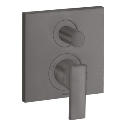 Axor Citterio Смеситель для ванны, встраиваемый, с переключателем потоков, цвет: шлифованный черный хром