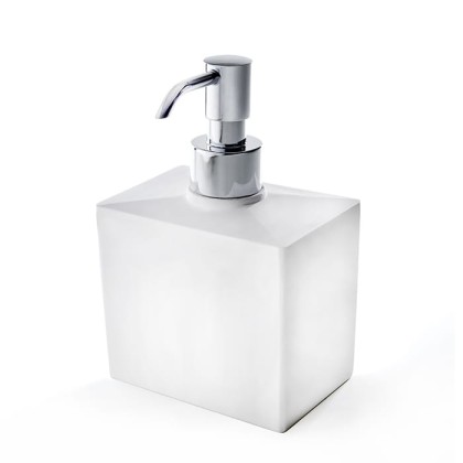 3SC Mood White Дозатор настольный, цвет: белый матовый/хром