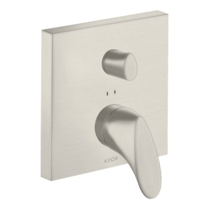 Axor Starck Organic Смеситель для ванны, встраиваемый, с переключателем на 2 потока, цвет: сталь