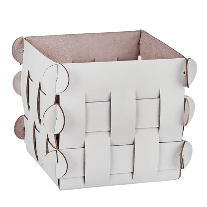 ADJ Корзинка Shlesser, 13x13xH13 см., цвет: устричный/пепельная роза