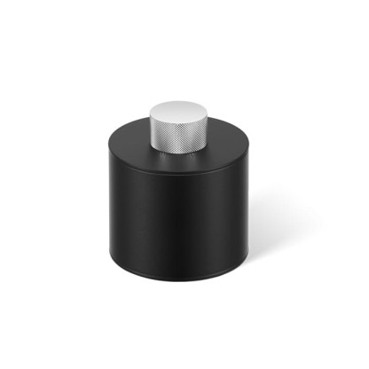 Decor Walther Club BMD2 Баночка универсальная 9.1x8см, с крышкой, настольная, цвет: черный матовый / хром