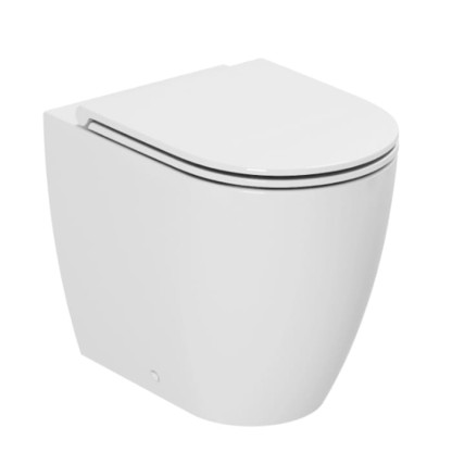 Azzurra Comoda Унитаз приставной 53x36xH42 см c креплением, Easy Clean, 3L Water Saving, цвет: Bianco lucido