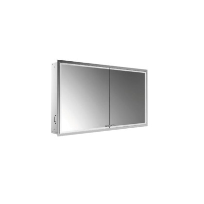 EMCO Prestige2 Зеркальный шкаф 66х121.5см., встраиваемый, LED-подсветка, 2 двери, 2 полки, розетка, без EMCO light system