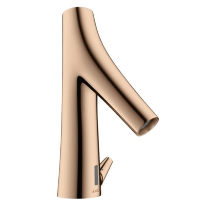 Axor Starck Organic Cмеситель для раковины, на 1 отв., электронный, с регулировкой температуры, питание от сети 230V, цвет: полированное красное золото