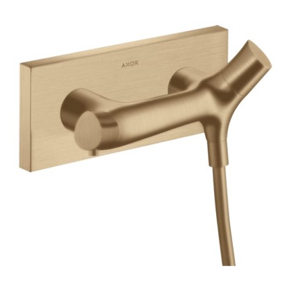 Axor Starck Organic Смеситель для душа, термостатический, настенный, цвет: шлифованная бронза