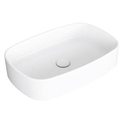 SIMAS Folio Раковина прямоугольная накладная 60x40x13 см, без отв под смеситель, цвет: белый