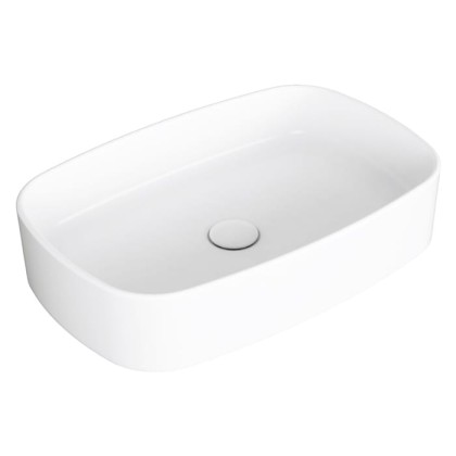 SIMAS Folio Раковина прямоугольная накладная 60x40x13 см, без отв под смеситель, цвет: белый