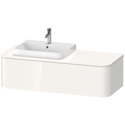 Duravit Happy D.2 Plus Тумба подвесная 130x48х35.4см, с раковиной и 1 ящиком, SX, цвет: белый глянцевый