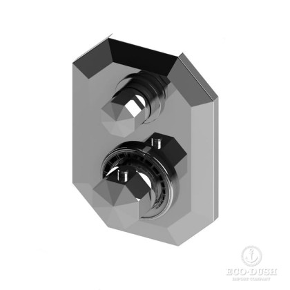 Stella Firenze Встраиваемый термостатический смеситель для душа IS3294 P.V. с переключателем на 2 выхода, цвет: хром