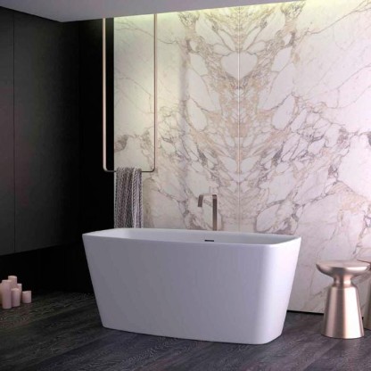 KNIEF Cube Ванна отдельностоящая 155x80x60см, цвет: белый