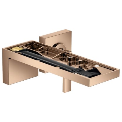 Axor MyEdition Смеситель для раковины, встраиваемый, излив: 22.1см., без панели, без встраиваемой части, цвет: полированное красное золото