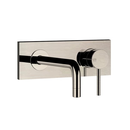 Gessi Emporio Via tortona Смеситель для раковины, встраиваемый, излив: 21.2см., цвет: Finox Brushed Nickel
