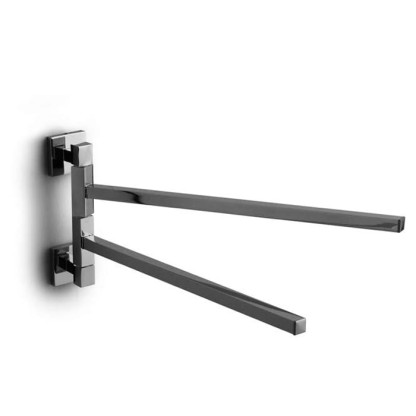 Bertocci Settecento Полотенцедержатель двойной 37см, подвесной, цвет: хром