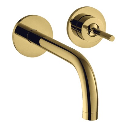 Axor Uno? Смеситель для раковины, встраиваемый, изилив: 22.5см., цвет: полированное золото