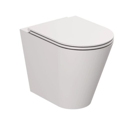 Azzurra Forma Унитаз приставной 54х37х42см., слив универсальный, безободковый, с креплением, цвет: Cenere