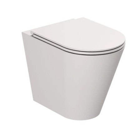 Azzurra Forma Унитаз приставной 54х37х42см., слив универсальный, безободковый, с креплением, цвет: Cenere