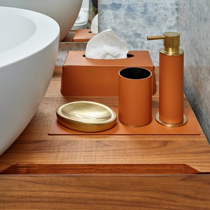 ADJ Мыльница, 14x9xH2 см., цвет: матовое золото