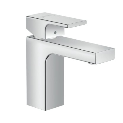 Hansgrohe Vernis Shap Смеситель для раковины, излив 100 мм, с донным клапаном, цвет: хром