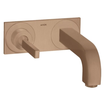 Axor Citterio Смеситель для раковины 160, встраиваемый, излив: 16см., цвет: шлифованное красное золото
