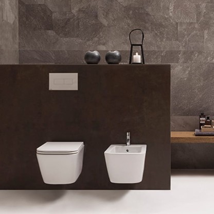 Globo Stone Биде подвесное 52х36см, c 1 отв.под смеситель, системой скрытого крепежа, цвет: белый