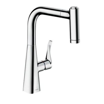 Hansgrohe Kitchen Смеситель для кухни, однорычажный, с вытяжным душем, хром