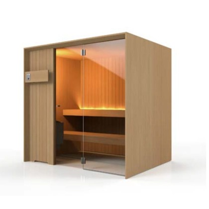 Effegibi Idea Сауна 180х145х201см, пристенная, цвет: канадский хемлок