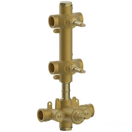 CISAL Встраиваемая часть термостатического смесителя 3/4" с двумя запорными вентилями, ZA01V20004