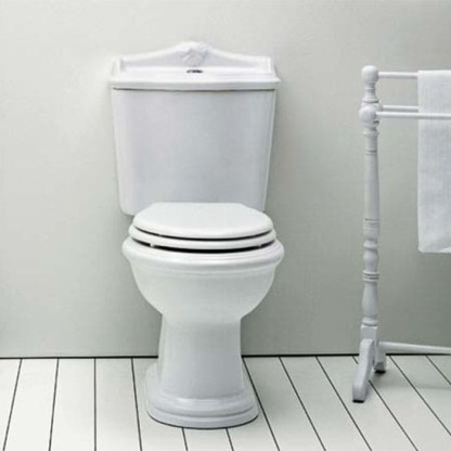 Azzurra Jubilaeum Унитаз моноблок 75x40xH88 см, слив в стену, с бачком, с механизмом, с креплением, цвет: Bianco lucido/бронза